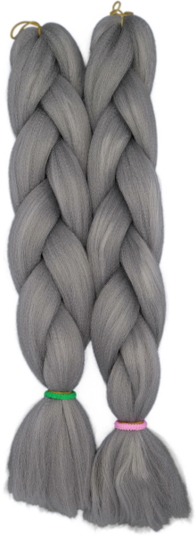 braids dark grey